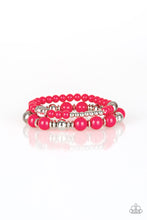 Load image into Gallery viewer, Colorful Collisions - Pink Stretch Bracelet
