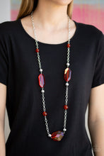 Load image into Gallery viewer, Crystal Charm - Red Necklace
