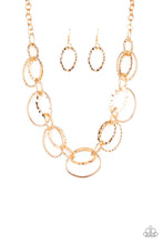 Load image into Gallery viewer, Bend OVAL Backwards - Gold Necklace
