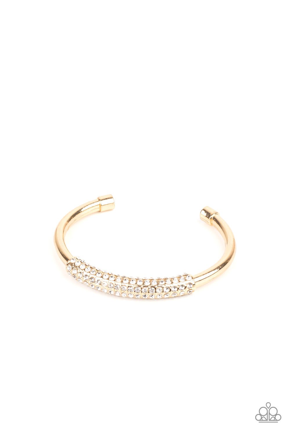 Day to Day Dazzle - Gold cuff bracelet