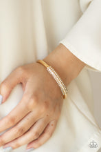 Load image into Gallery viewer, Day to Day Dazzle - Gold cuff bracelet
