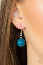 Load image into Gallery viewer, Floral Fusion - Blue Earrings/ Necklace Set
