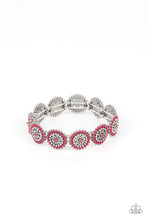 Load image into Gallery viewer, Bohemian Flowerbed - Pink Stretch Bracelet
