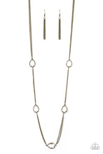 Load image into Gallery viewer, Teardrop Timelessness - Brass Earrings/ Necklace Set
