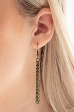 Load image into Gallery viewer, Teardrop Timelessness - Brass Earrings/ Necklace Set
