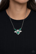 Load image into Gallery viewer, Amulet Avenue - Green Earrings/ Necklace Set
