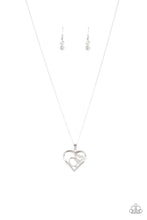 Load image into Gallery viewer, Cupid Charm - White Heart Necklace
