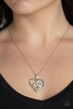 Load image into Gallery viewer, Cupid Charm - White Heart Necklace
