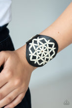 Load image into Gallery viewer, A Cross-Stitch In Time - Black Snap Bracelet
