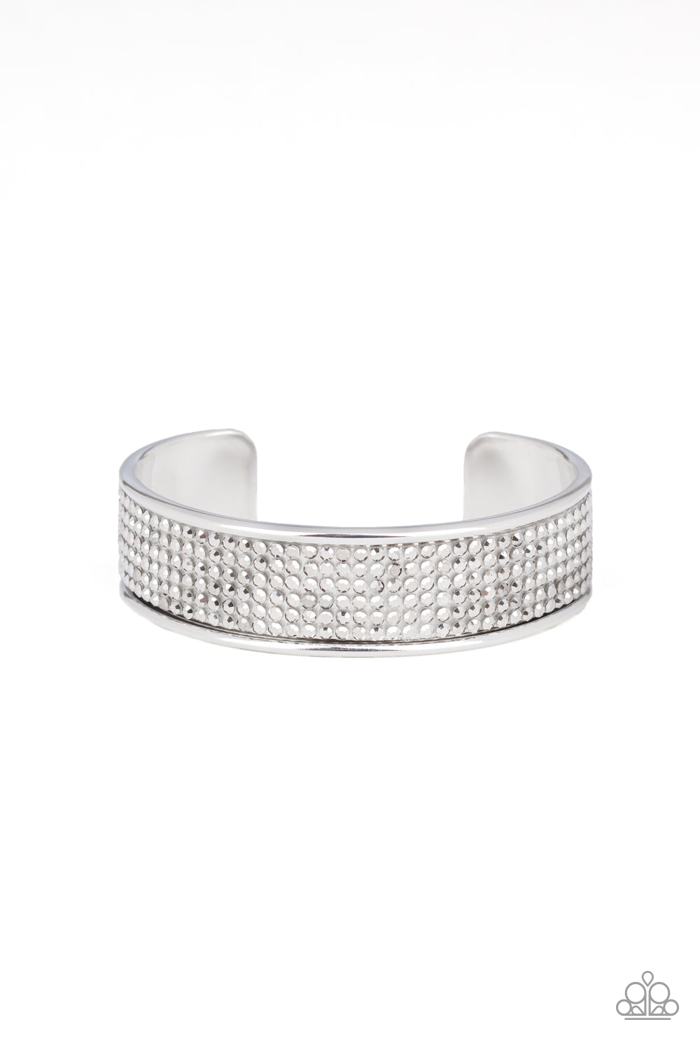 Cant Believe Your ICE - Silver Cuff Bracelet