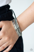 Load image into Gallery viewer, A Piece of The Action - Silver Bracelet
