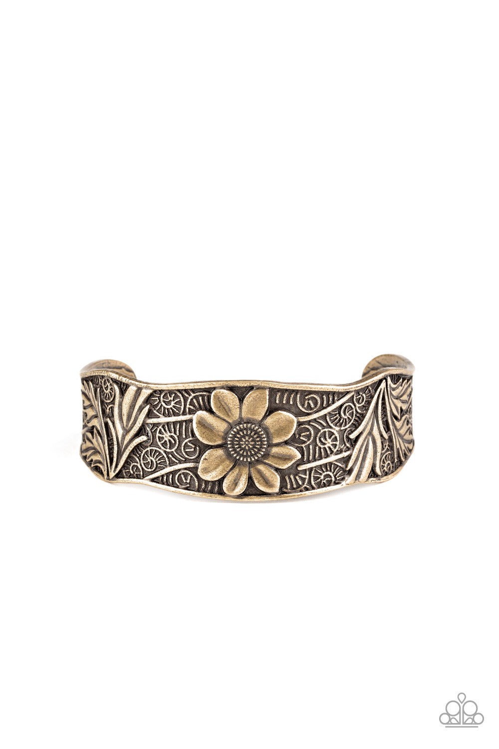 Daisy Paradise - Brass Cuff Bracelet