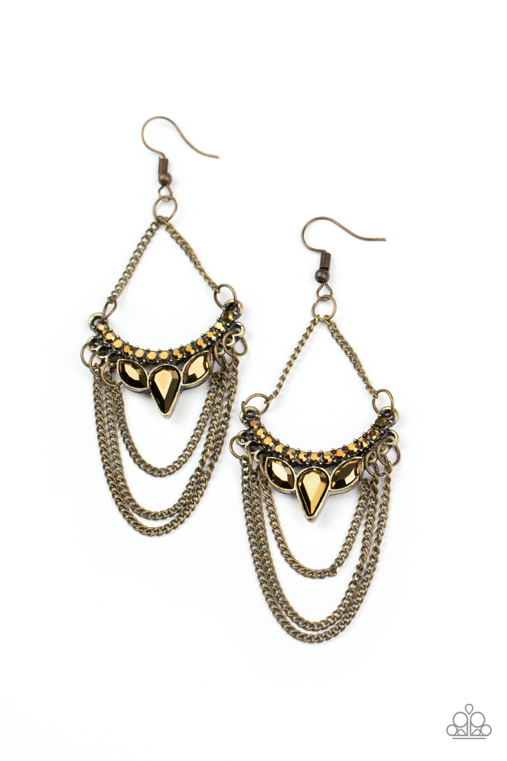 Burst Into TIERS - Brass Earrings