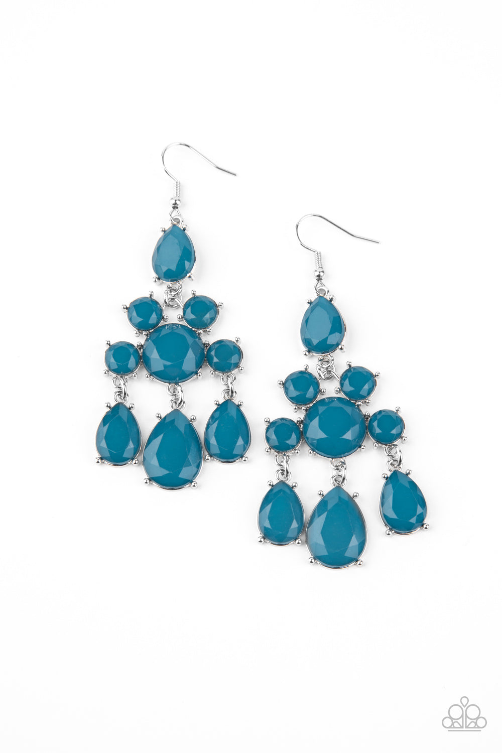 Afterglow Glamour - Blue Earrings