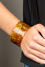 Load image into Gallery viewer, Cosmic Couture - Orange Cuff Bracelet
