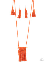 Load image into Gallery viewer, Between You and MACRAME - Orange Necklace
