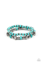 Load image into Gallery viewer, Cactus Quest - Blue Stretch Bracelet
