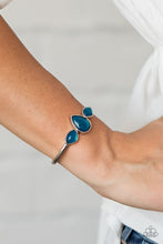 Load image into Gallery viewer, Boho Beach Babe - Blue Cuff Bracelet
