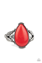 Load image into Gallery viewer, Blooming Oasis - Red Cuff Bracelet
