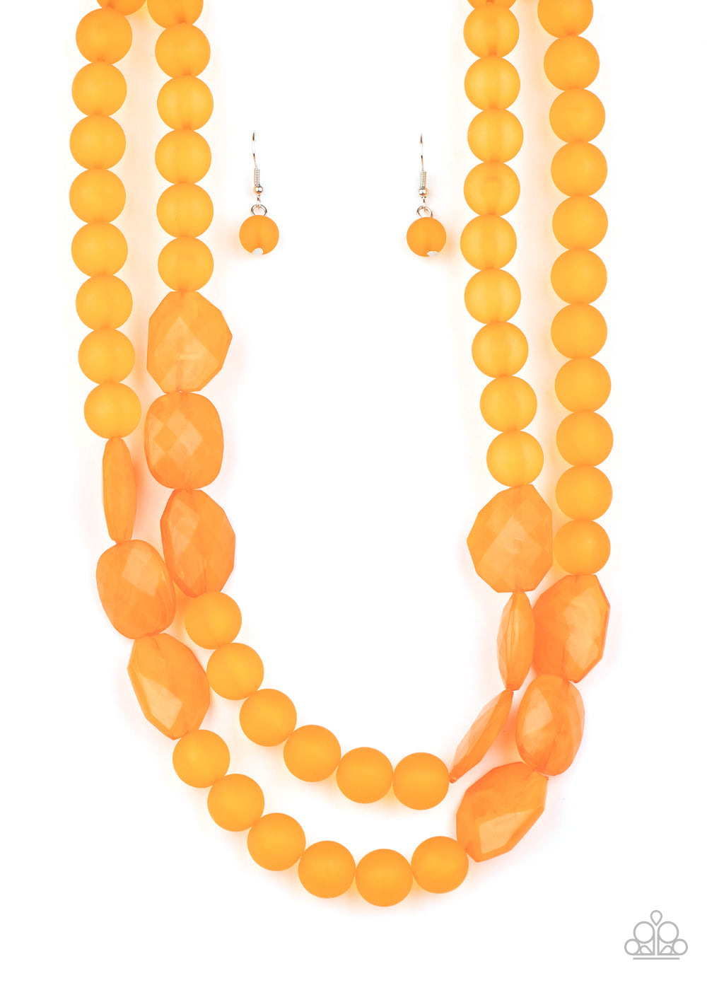 Arctic Art - Orange Necklace