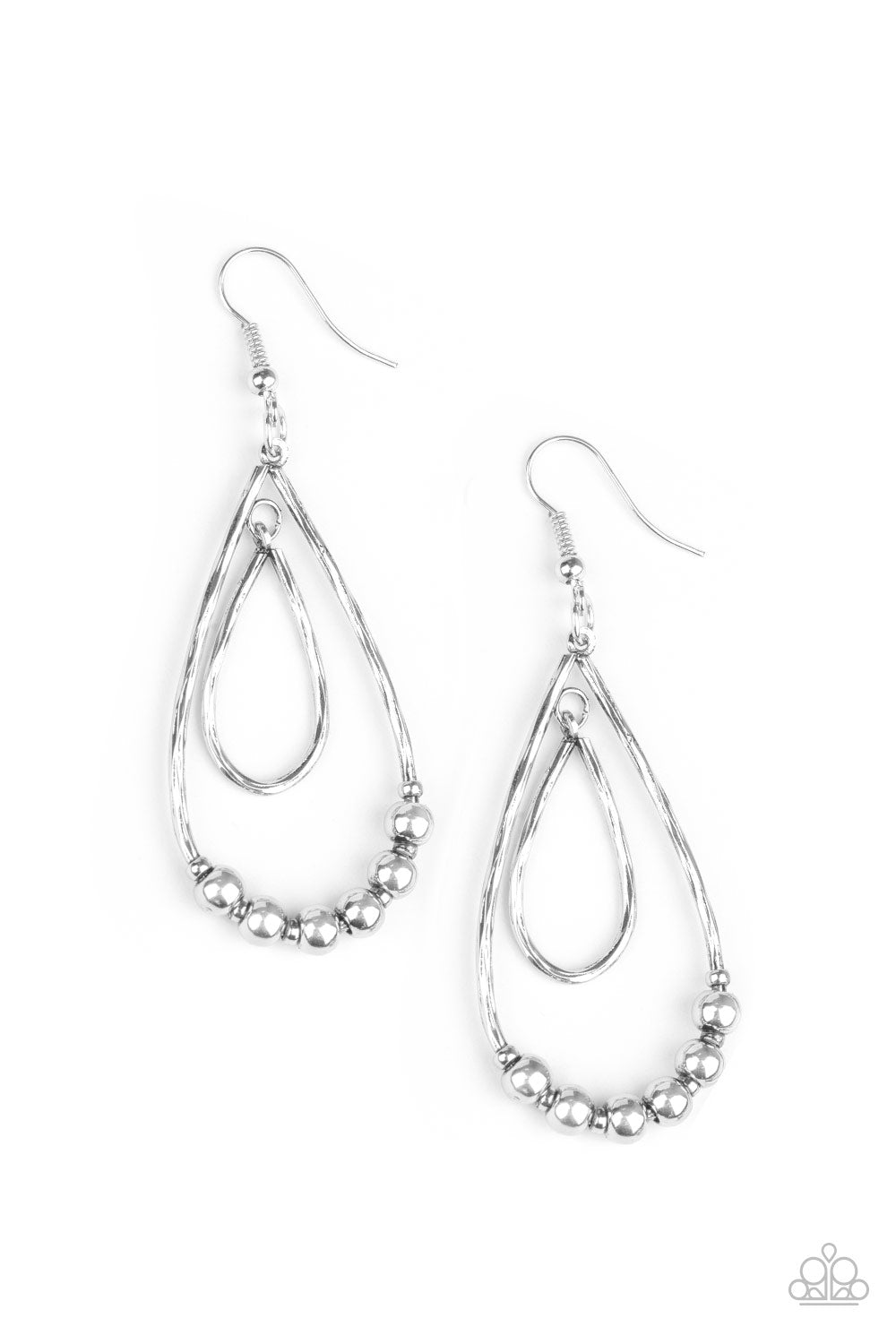 Artisanal Applique - Silver Earrings