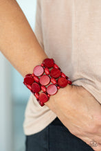 Load image into Gallery viewer, Cruising Coronado - Red Stretch Bracelet
