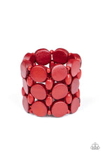 Load image into Gallery viewer, Cruising Coronado - Red Stretch Bracelet
