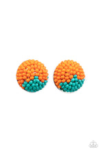 Load image into Gallery viewer, As Happy As Can BEAD - Orange Post Earrings
