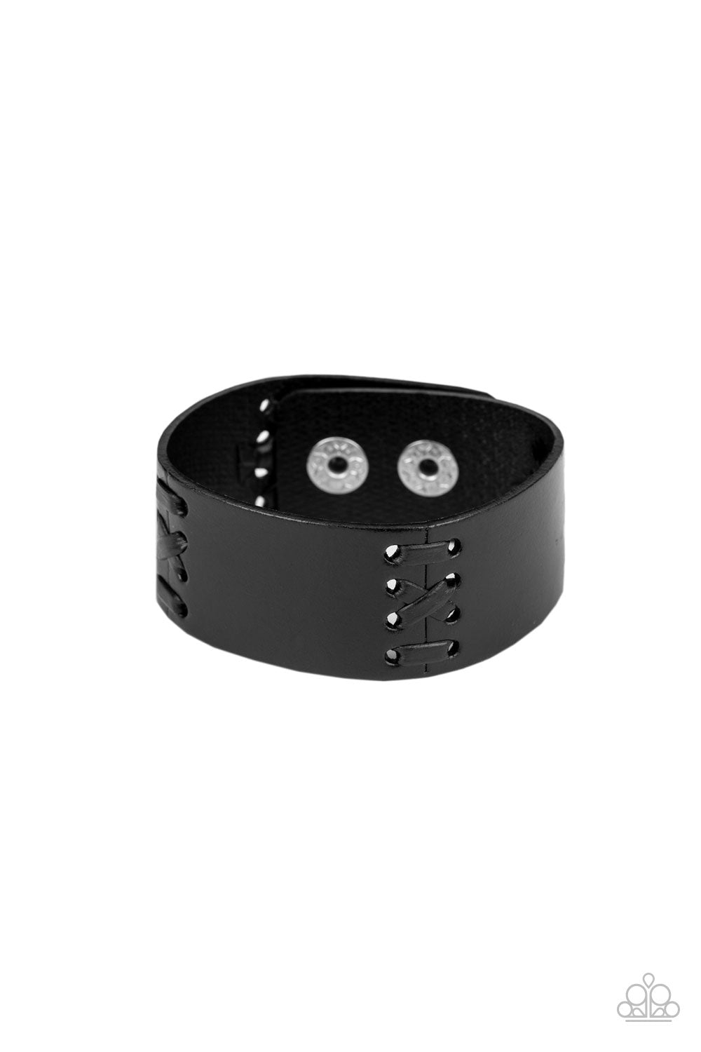 Batters Up - Black Snap Bracelet