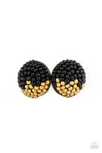 Load image into Gallery viewer, As Happy As Can BEAD - Black Post Earrings
