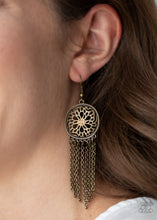 Load image into Gallery viewer, Blissfully Botanical - Brass Earrings
