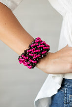 Load image into Gallery viewer, Cozy in Cozumel - Pink Stretch Bracelet
