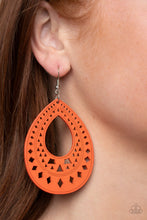 Load image into Gallery viewer, Belize Beauty - Orange Earrings
