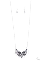 Load image into Gallery viewer, Armed and FABULOUS - White Earrings/ Necklace Set
