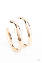 Load image into Gallery viewer, BEVEL In It - Gold Hoop Earrings
