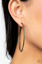 Load image into Gallery viewer, Curved Couture - Brass Hoop Earrings
