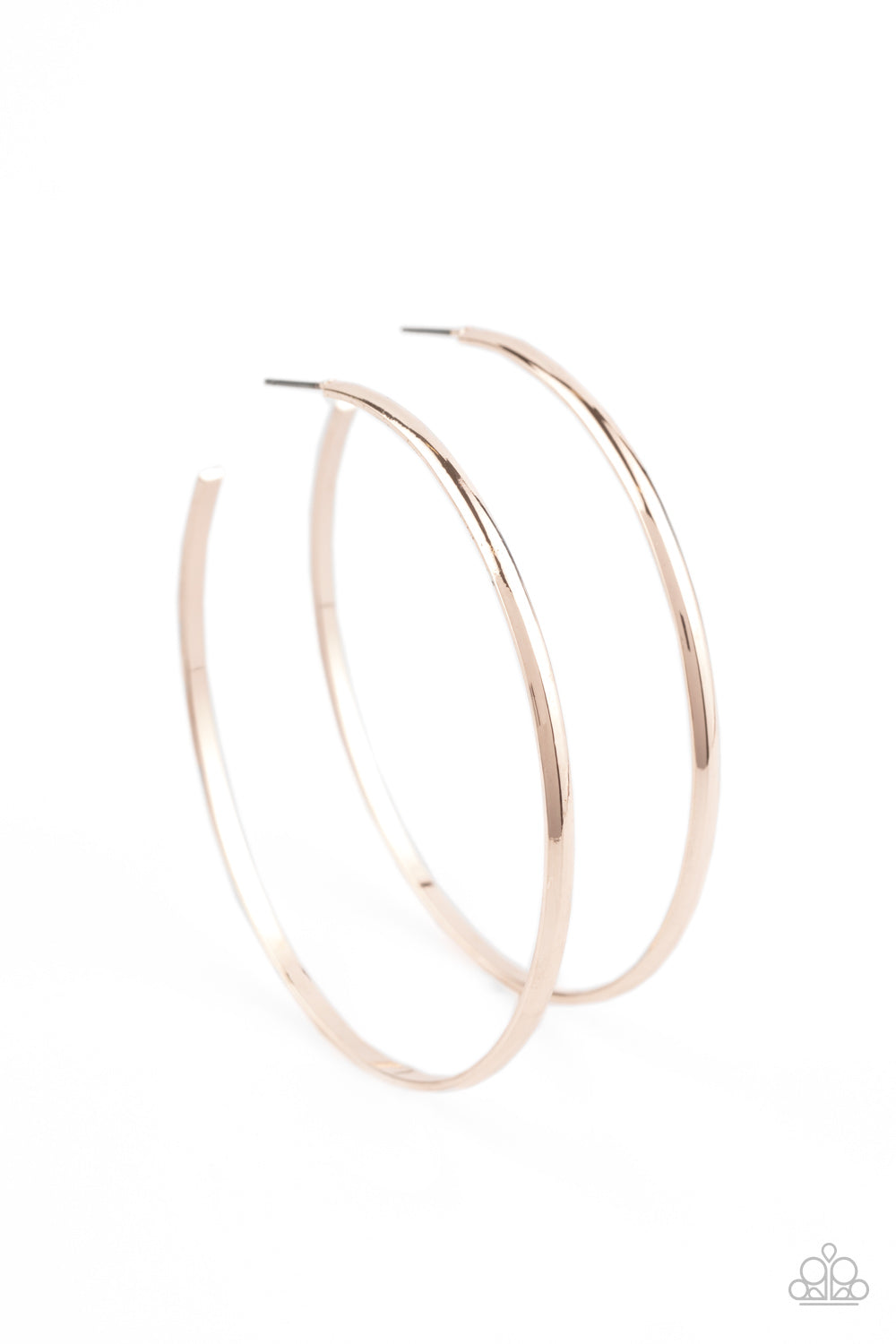 Basic Bombshell - Rose Gold Hoop Earrings