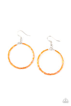 Load image into Gallery viewer, Colorfully Curvy - Orange Earrings
