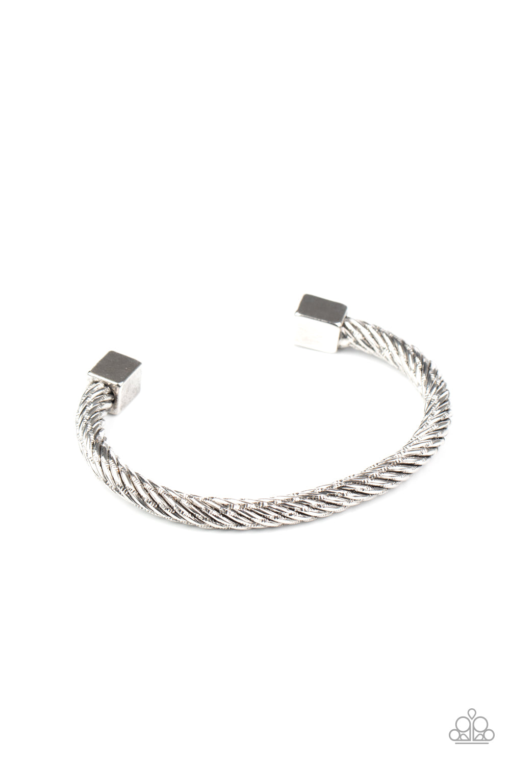 Block It Out - Silver Urban Bracelet