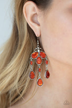 Load image into Gallery viewer, Clear The HEIR - Orange Earrings
