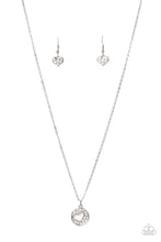 Load image into Gallery viewer, Bare Your Heart - White Earrings/ Necklace Set
