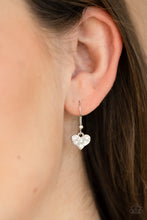 Load image into Gallery viewer, Bare Your Heart - White Earrings/ Necklace Set
