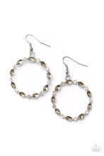 Load image into Gallery viewer, Crystal Circlets - Brown Earrings
