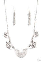 Load image into Gallery viewer, Record-Breaking Radiance - Silver Earrings/ Necklace Set
