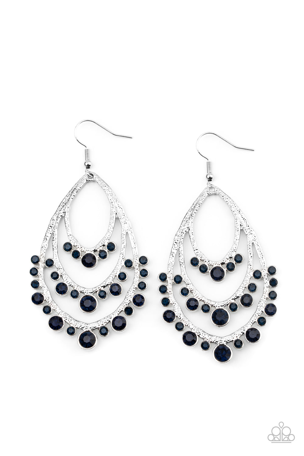 Break Out In TIERS - Blue Earrings