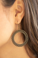 Load image into Gallery viewer, Above The RIMS - Brass Earrings
