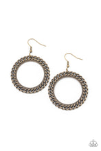 Load image into Gallery viewer, Above The RIMS - Brass Earrings
