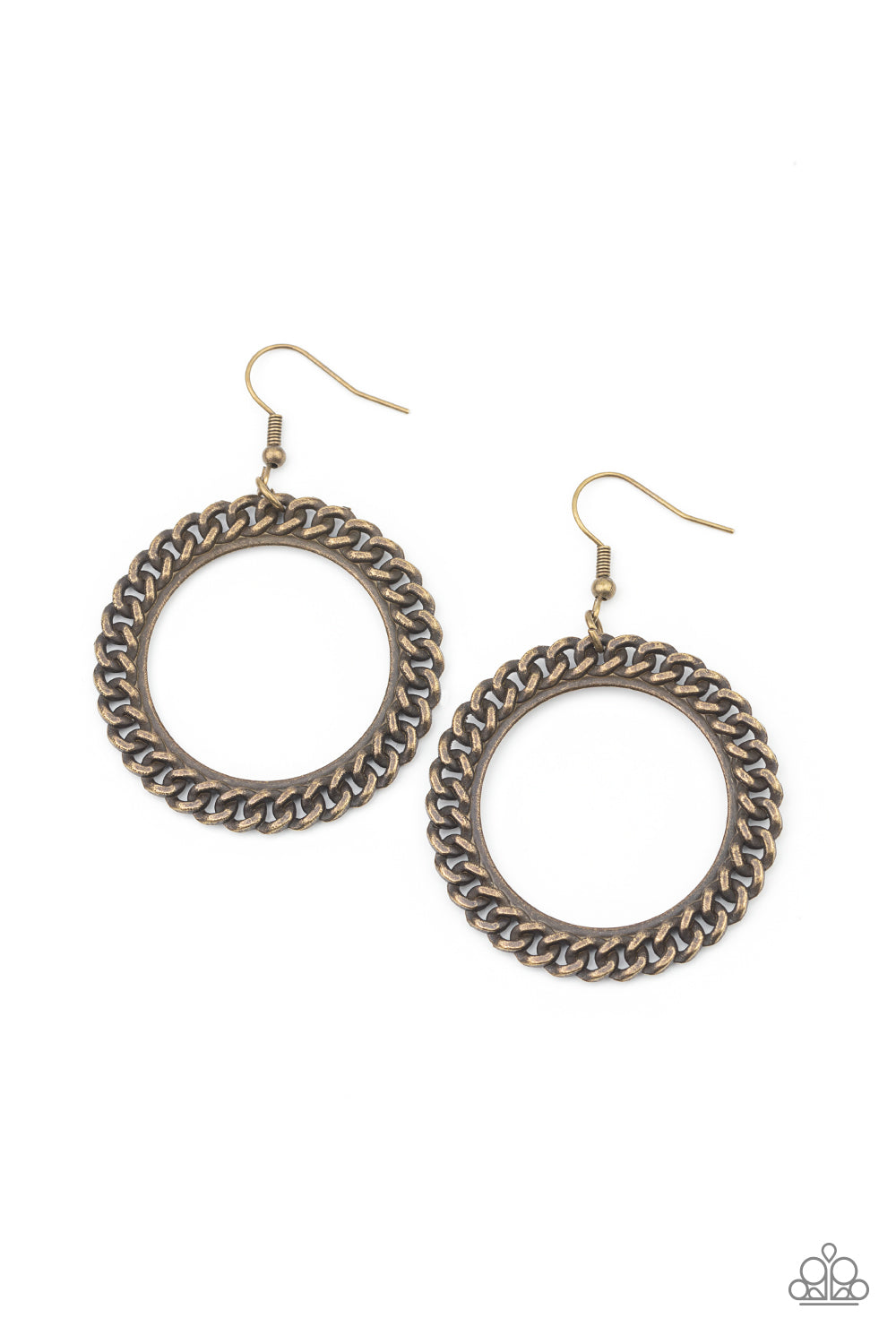 Above The RIMS - Brass Earrings