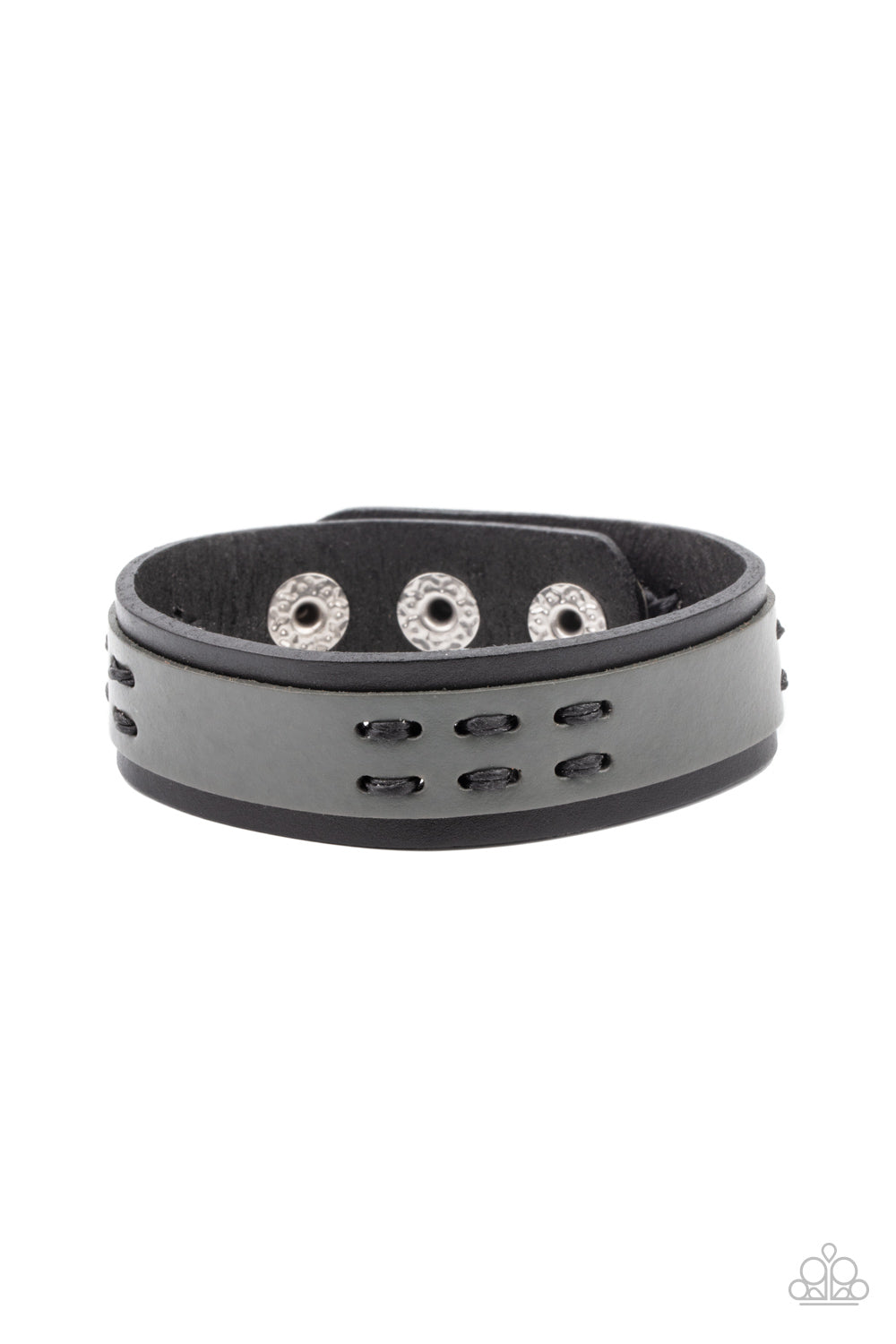 Blaze A Trail - Black Snap Bracelet