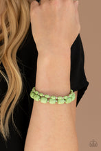 Load image into Gallery viewer, Colorfully Country - Green Stretch Bracelet
